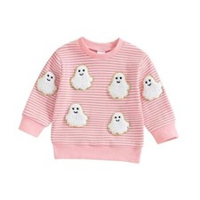 Toddler Baby Boy Girl Halloween Outfit Pumpkin Sweatshirts 18-24 Months Pink