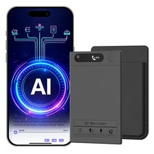 AI Smart Voice Recorder 64GB 1000 Hours Transcription Matte Grey VR-021 Audio