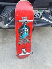 USED Vintage Cracked Erik Ellington Deathwish Skateboards NO WHEELs Like Powell