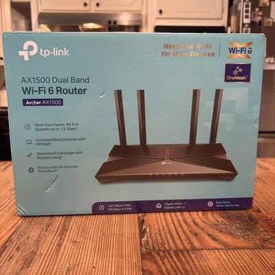 TP-Link AX1500 W-Fi 6 Dual-Band Home Mesh Router System SEALED