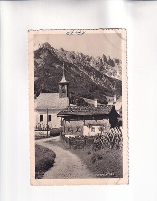G925) Ansichtskarte, FILZMOOS Pongau - Straße mit HAUS u. KIRCHE RPC FOTOKARTE
