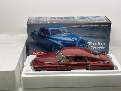 KYOSHO JAPAN 08201R TUCKER TORPEDO 1948 -RED MET. 1:18- POOR IN BOX