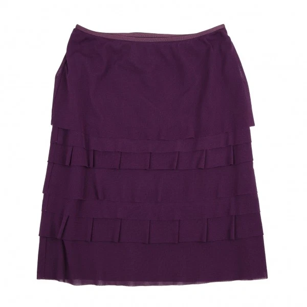 Falda VIVIENNE TAM malla en capas (K-115421) Foto 2 de 4