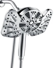 Dual High Pressure Shower Head: 10 Inch 2-in-1 Shower Heads with Handheld Spr...