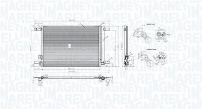 MAGNETI MARELLI Kondensator Klimaanlage Klimakondensator Klimakühler