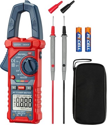AstroAI Stromzange, Digital Clamp Meter 2000 Counts Auto Range Strommessgerät
