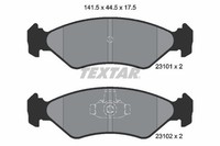 Textar Bremsbelagsatz, Scheibenbremse 2310101 FüR Ford Mazda