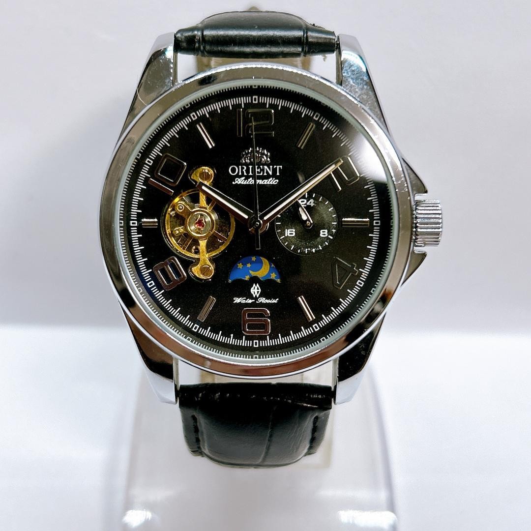 Orient Open Heart Chronograph Automatic Mens Blue… - image 4