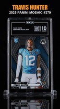 TRAVIS HUNTER 2025 PANINI MOSAIC #279 RC Jaguars **** TAG 10 GEM MINT *****