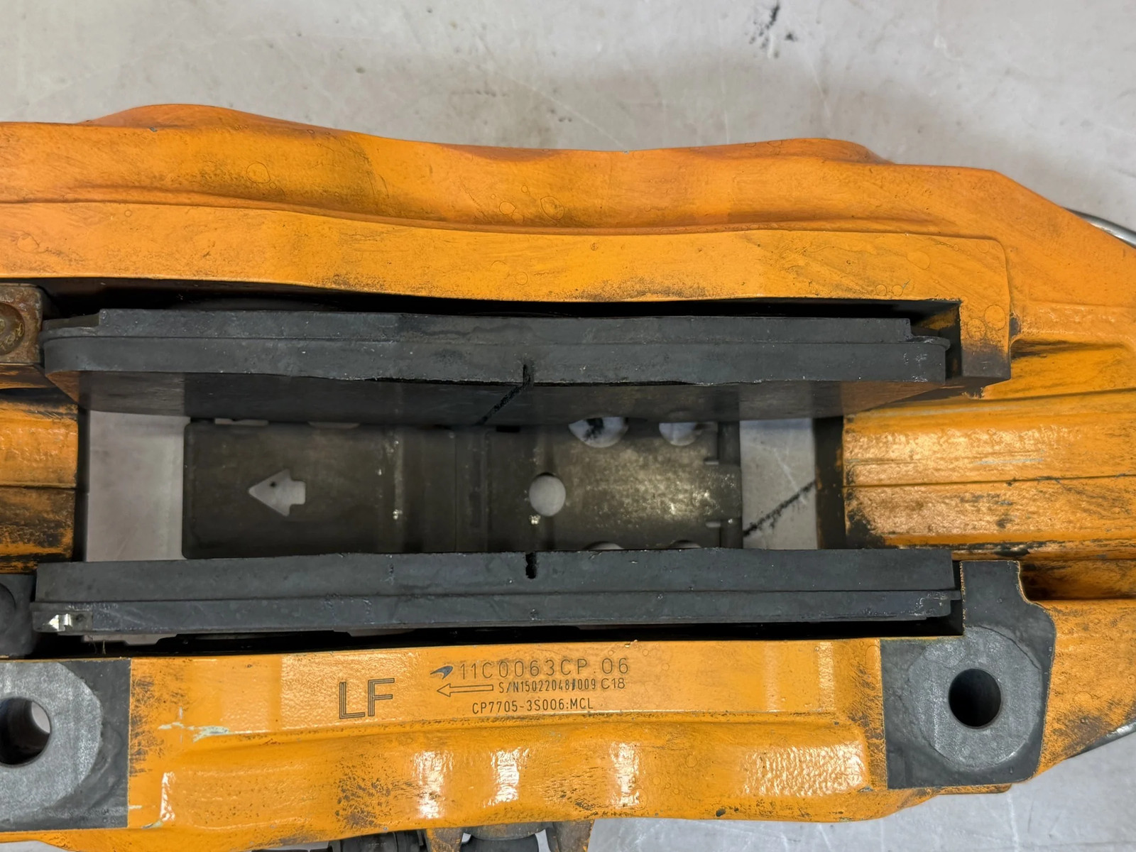 McLaren 570S 2016-2021 Front Left Brake caliper Orange P/N 11C0063CP