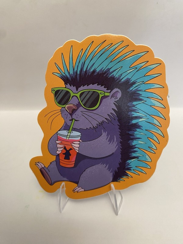 Dutch Bros Hedgehog Sticker