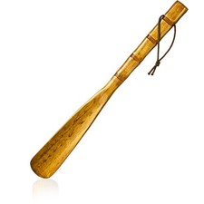 Wooden Shoe Horn, 13" Long Handle Shoe horns Easy Wear Helper Shoehorns for S...