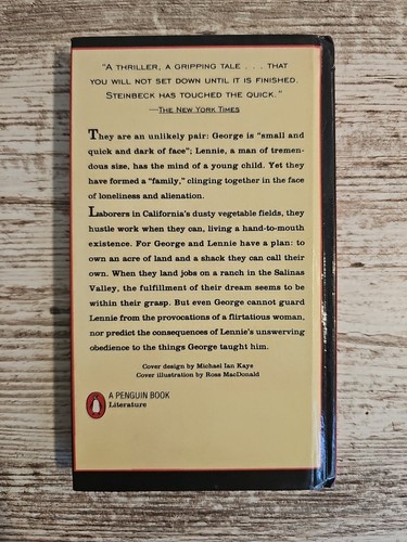 Of Mice and Men John Steinbeck Hardcover Classic Found Family - Picture 2 of 9