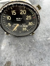 A.C. DIV. G.M.C. Vintage Aircraft Tachometer/ RPM Gauge hour meter 3500