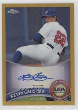 2011 Topps Chrome Gold Refractor 35/50 Kevin Gausman #USABB7 Auto 3z8