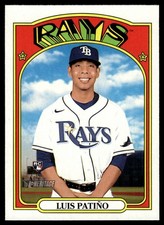 2021 TOPPS HERITAGE BASEBALL CARD LUIS PATIÑO #632 RC TAMPA BAY RAYS 6504