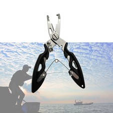 5 Lure Pliers Fishing Pliers Aluminum Split Ring-Hook Remover-Line Cutter