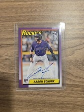 2025 Topps - Aaron Schunk #90A-AS 1990 Auto (RC) Colorado Rockies