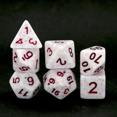   Crimson Crypts Dice Set | RPG DnD Dungeons Dragons AD&D Pathfinder d20