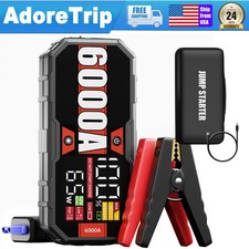 Truck Jump Starter 12v Heavy Duty Battery Booster Jumper Box 6000 Peak Amps Truck Jump Starter 12v Heavy Duty Battery Booster Jumper Box 6000 Peak Amps