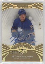 2022-23 Upper Deck Ultimate Collection Gold 34/50 Arttu Ruotsalainen Auto 0nr3