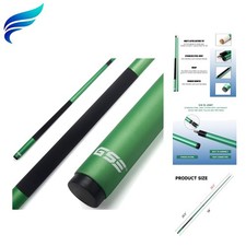 58" 2-Piece Fiberglass Graphite Composite Billiard Pool Cue Sticks Several Co...