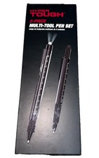 Hyper Tough 2-Piece Multi-Tool Pen Set Black Open BOX
