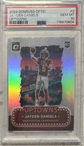 2024 Panini Donruss Optic - Uptowns Jayden Daniels #2 (RC) PSA 10
