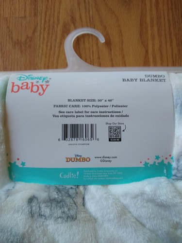 Disney Baby Blanket Dumbo Boys Girls Infant Elephant NEW NIP - Picture 4 of 4