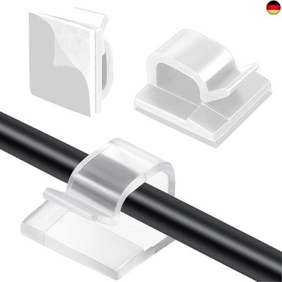 60 Stück Kabelclips, Cable Holder, Kabelklemmen Selbstklebend, Cable Clips, Outd