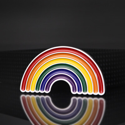 Regenbogen Auto Emblem 3D Metall Aufkleber Farbig Fahrzeug Heckklappe Car Tuning