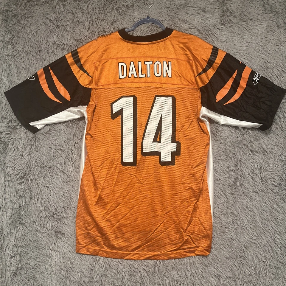 Camiseta deportiva grande de los Cincinnati Bengals Dalton para hombre Reebok naranja Foto 2 de 4