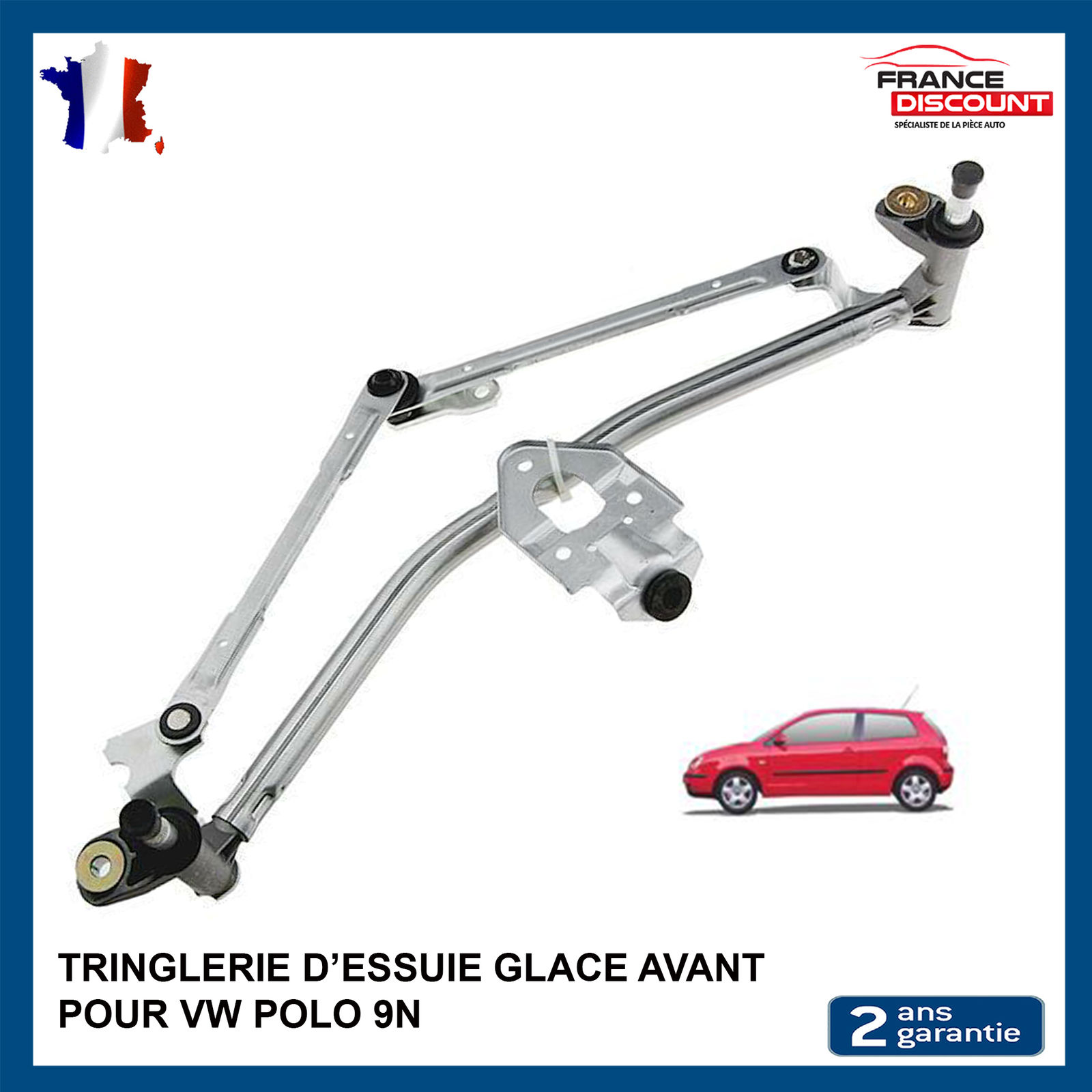 Mécanisme d'essuie-glace avant préservez votre visibilité sur la route en Polo IV 6Q0955325