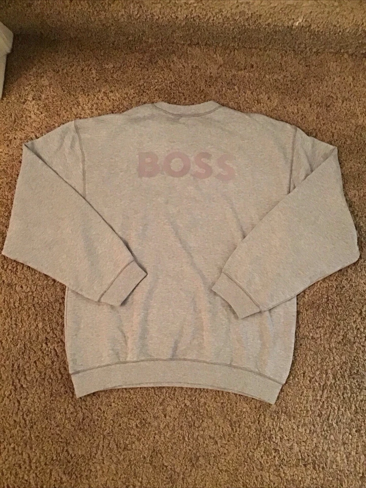 Hugo Boss Sudadera Para Hombre Logo Estampado Cuello Redondo Sudadera Talla XL Foto 3 de 3