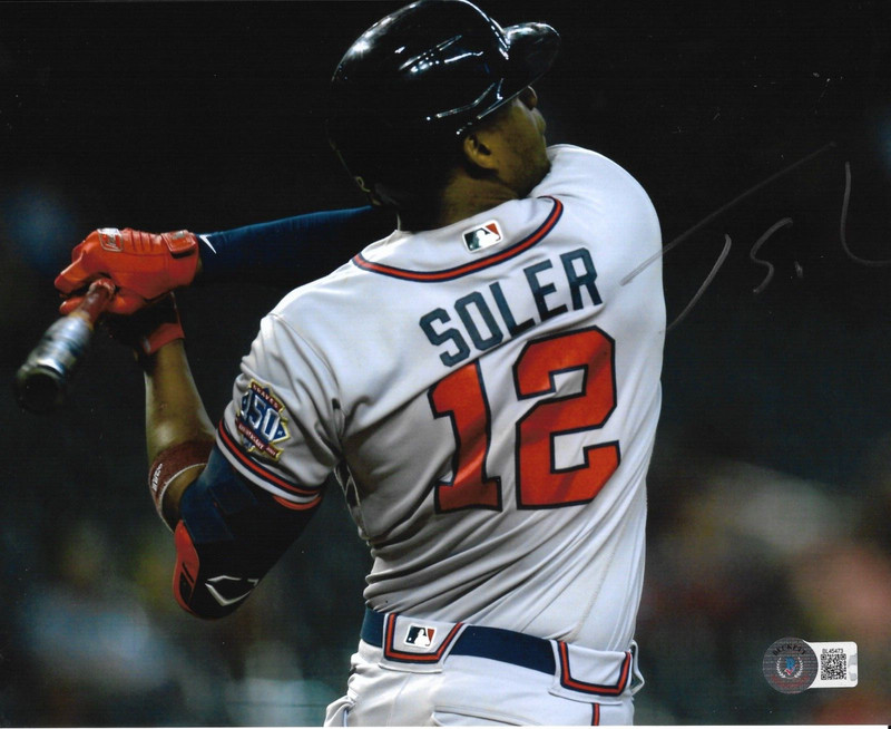 JORGE SOLER signed ATLANTA BRAVES 8X10 photo (WORLD SERIES MVP) w/ COA BECKETT