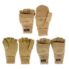 GLOVES - KNITTED CONVERTIBLE FINGERLESS - THINSULATE - GL-11KG004
