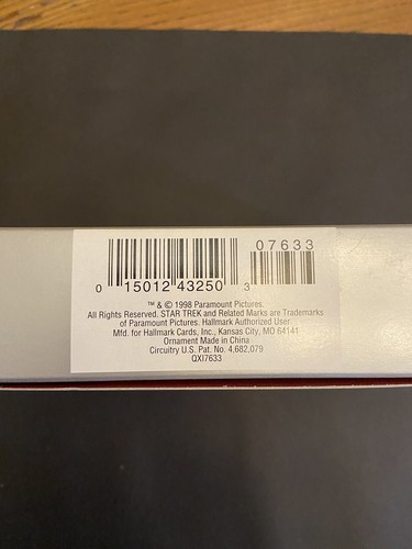Hallmark Ornament~1998 Star Trek First Contact~U.S.S Enterprise NCC-1701-E~NIB - Bild 4 von 4