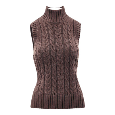 M&S Collection Strickweste aus recycelter Mischung mit Zopfmuster