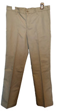 Dickies Khaki Pants Boy's Sz 20.5 Classic Straight Leg Flat Front Tan Schoolwear