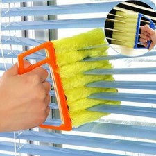 Orange Venetian Blind Cleaner Window Shutters Washable Micro Fibre Duster Wiper