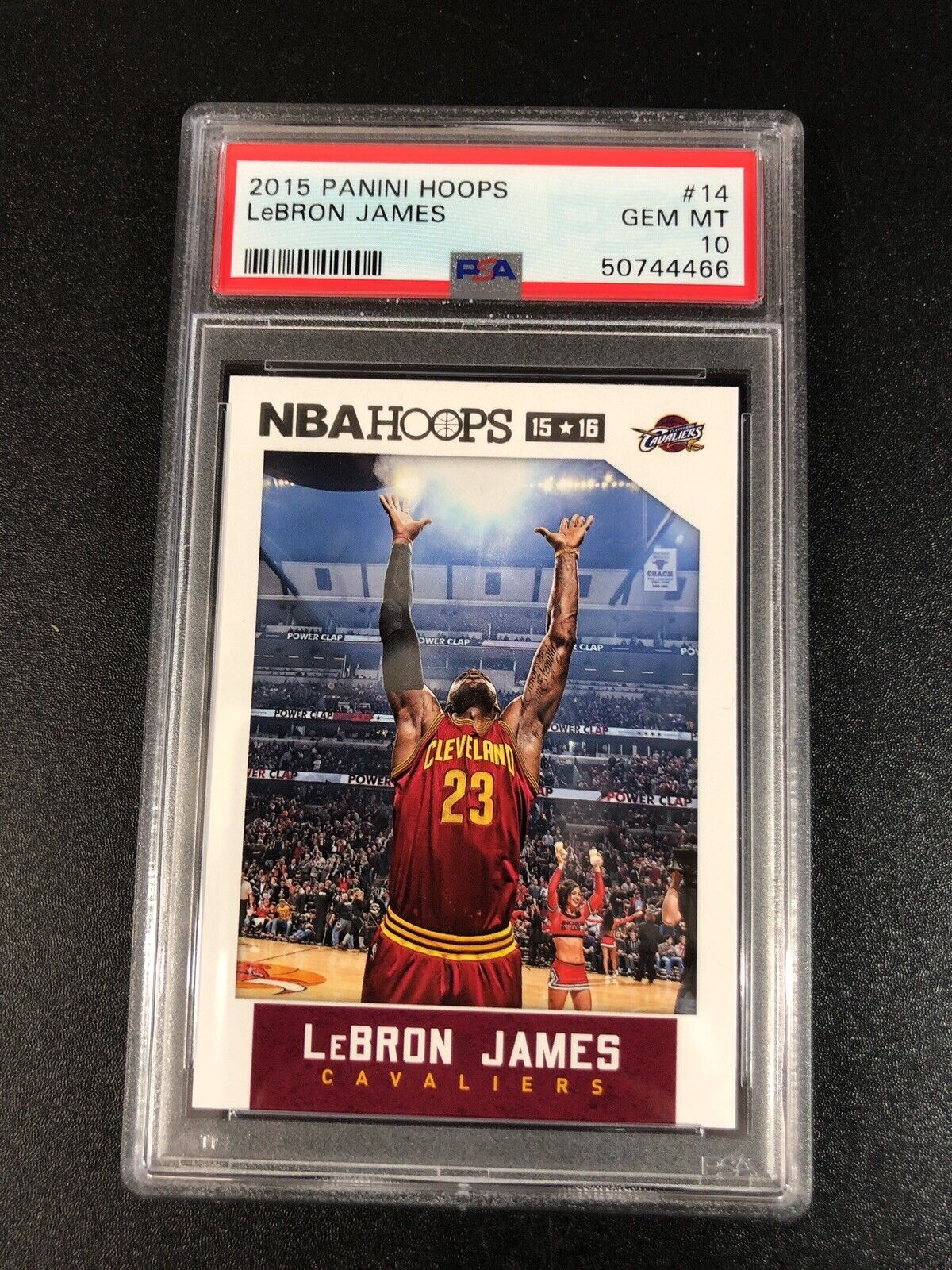 LeBRON JAMES 2015 panini hoops psa10