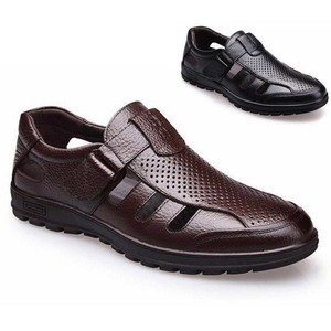 men's leather fisherman sandals closed toe
