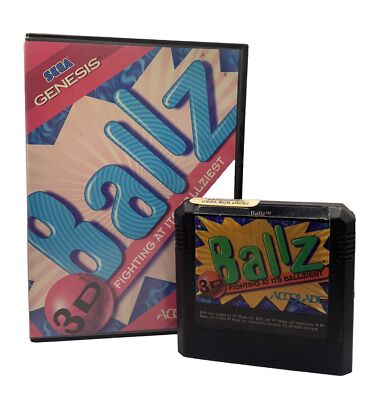 Ballz 3D   (Sega Genesis, 1994) Vintage Retro Game - TESTED & WORKS!