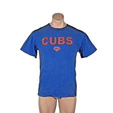 Vintage Nike Chicago Cubs Royal blue graphic logo T-shirt Youth XL USA FABRIC