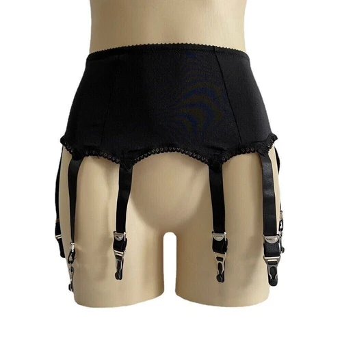 Damen Vintage Retro Strapsgürtel Strumpfhalter 10 Straps mit Metallclips S-3xl.Y - Bild 15 von 26