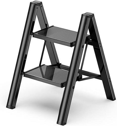 2/3 Step Ladder Folding Steel Step Stool Anti-slip Ladder Capacity for Aldult - Picture 9 of 11