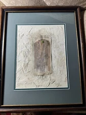 Stunning Vintage "An Abstract Composition" Mixed Media Painting - Framed