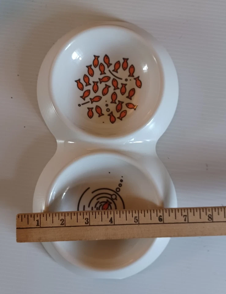 Plato para gato Van Ness Ecoware bambú doble comedor surtido, 16 oz Foto 4 de 4