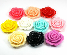 10 Mixed Color Flatback Resin Large Flower Cabochon 42mm DIY Embellishments