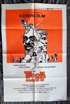 Trick Baby Movie Poster BLAXPLOITATION Vernee Watson ICEBERG SLIM Mel Stewart 73
